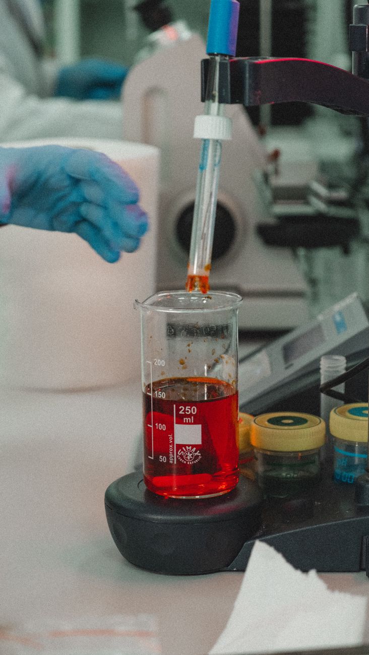 substance in laboratory